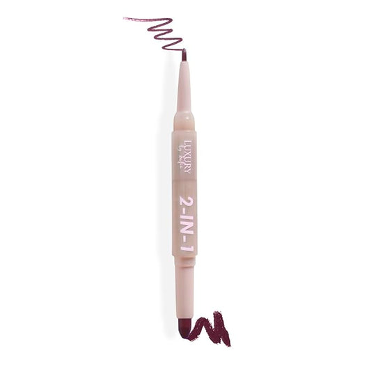 2 in 1 Lipstick Lipliner Retractable Pencil Semi Vegan,