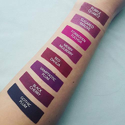Aromi Violet Plum Liquid Lipstick, Dark Purple Lip Color, Vegan and Cruelty-free, Long-lasting and Smudge Proof Lipstick, Handmade (Vamptastic Plum)