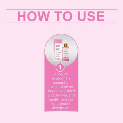 Strawberry Vanilla After Shave Oil women for Smooth Skin, Soft Serve After Shave Oil, Prevent Ingrown Hairs & Dryness 1PCS