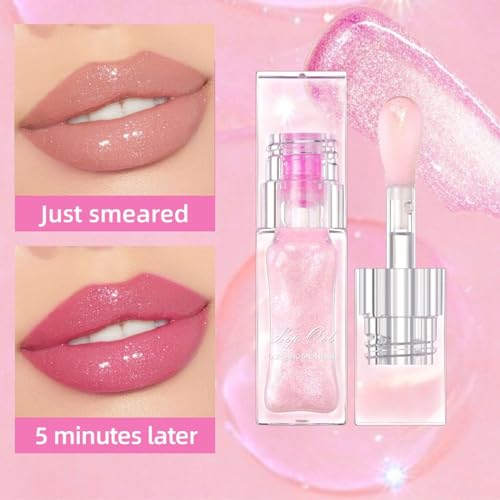 2PCS Lip Gloss Color Changing Lip Oil, 2024 Gloss
