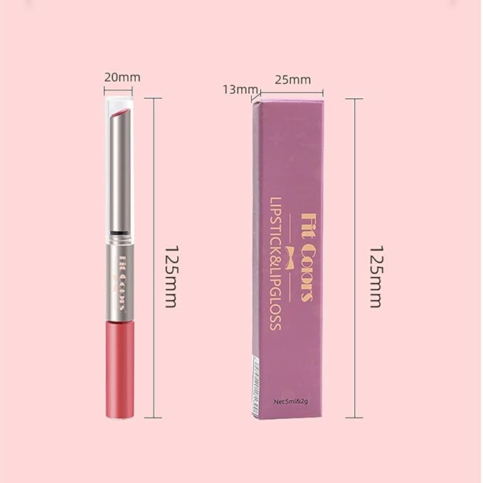 Matte Lipstick Lip Gloss Double-headed Nude Velvet Multicolor Gloss