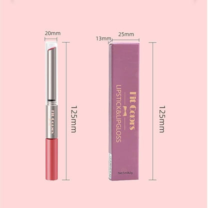 Matte Lipstick Lip Gloss Double-headed Nude Velvet Multicolor Gloss