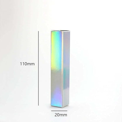 COSIDEA 50 pieces silver lip gloss box 20x20x110 mm mascara tube packaging lipgloss paper box