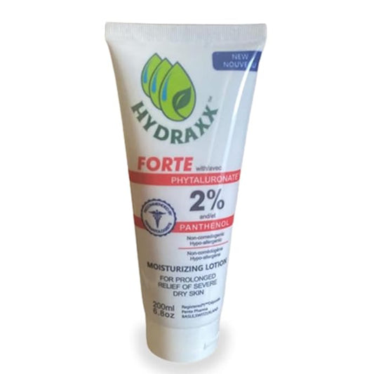 HYDRAXX FORTE Lotion for Daily Use - Moisturizing Lotion for Dry Skin – Non Greasy Hypoallergenic Body Lotion for All Skin Type | Fragrance-Free | Non-Comedogenic, 1 Fl Oz (Pack of 1)