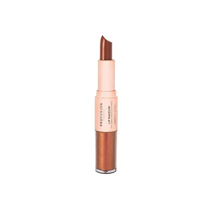 Profusion Cosmetics Lip Dazzlers Lipstick, Get Attractive Lips with Glamour Shine Dual Ended Lip Dazzler, Make Your Lips Pop With Shimmer Matte Makeup Tools (Radiant Sparkle)