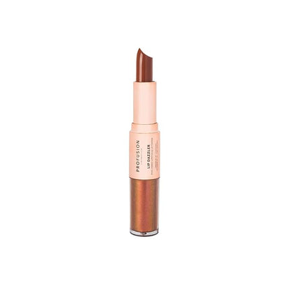 Profusion Cosmetics Lip Dazzlers Lipstick, Get Attractive Lips with Glamour Shine Dual Ended Lip Dazzler, Make Your Lips Pop With Shimmer Matte Makeup Tools (Radiant Sparkle)