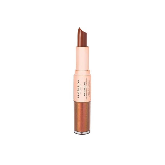 Profusion Cosmetics Lip Dazzlers Lipstick, Get Attractive Lips with Glamour Shine Dual Ended Lip Dazzler, Make Your Lips Pop With Shimmer Matte Makeup Tools (Radiant Sparkle)