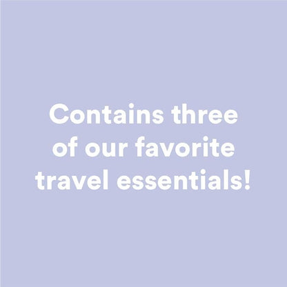 Camille Beckman Classic Collection Travel Trios, English Lavender, Glycerine Hand Therapy 1.35 oz, Silky Body Cream 2 oz, Hand & Shower Cleansing Gel 2 oz
