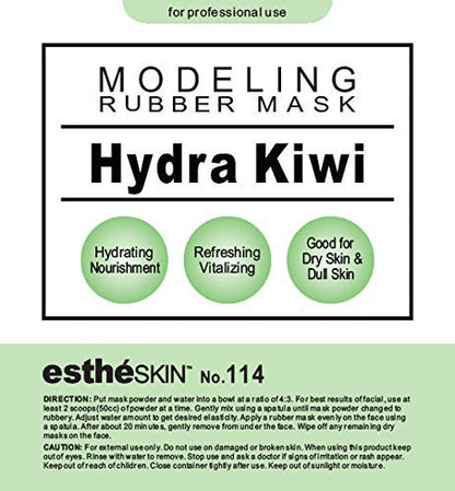 No.114 Hydra Kiwi Modeling Mask Powder for Professional Facial Treatment, 35 Oz. (1 pack)