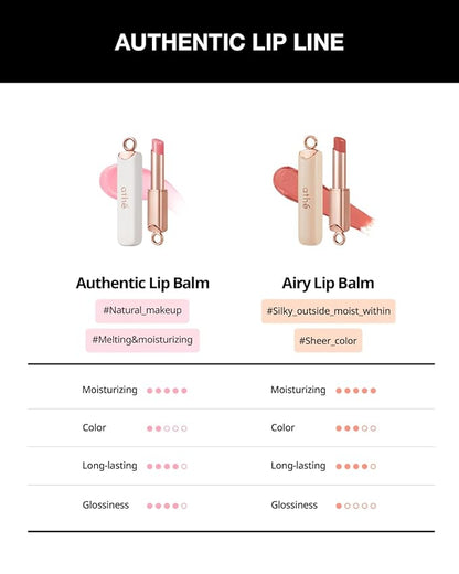 ATHÉ Authentic Airy Lip Balm 02 SO WARM, Korean Vegan Color Lip Blam, Flake-Free Slim Fit Lips, Silky Powdery Finish & Air-like Blurring with Vibrant Colors, 0.11oz.