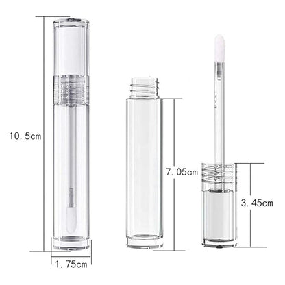 6Pcs 5ml DIY Lip Gloss Tube with Brush 5ml