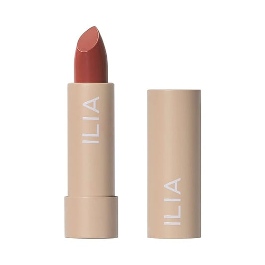ILIA - Color Block Lipstick | Non-Toxic, Vegan, Cruelty-Free, Hydrating + Long Lasting, No Budge Color with Full Coverage (Cinnabar (Muted Brick With Warm Undertones), 0.14 oz | 4 g)