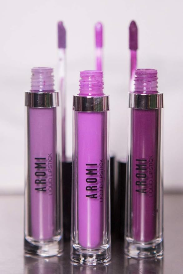 Aromi Violet Plum Liquid Lipstick, Dark Purple Lip Color, Vegan and Cruelty-free, Long-lasting and Smudge Proof Lipstick, Handmade (Vamptastic Plum)