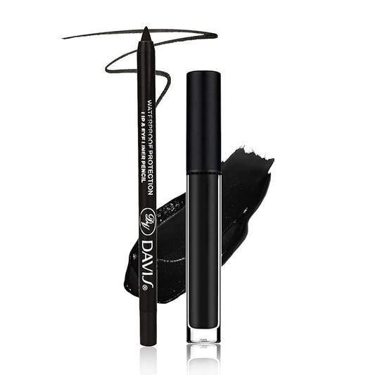 Matte Lipstick Black Lipstick And Lip Liner Set Gloss
