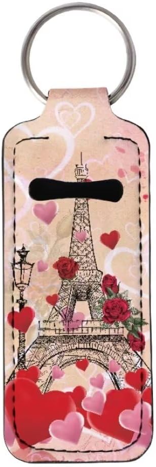 Horeset Valentine Chapstick Holder Keychain Slim Neoprene Lip Gloss