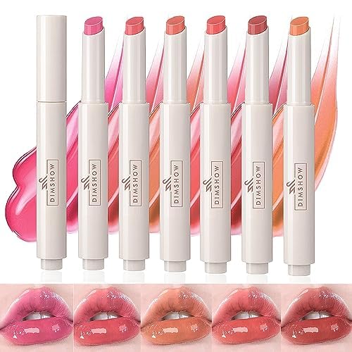 6 Colors Jelly Lipstick,Mirror Moisturizing Lip Glaze,Waterproof Long Moisturizing