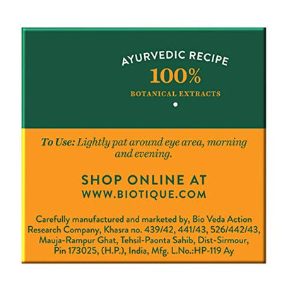 Biotique Bio Almond Soothing and Nourishing Eye Cream, 15 gm/.52 Oz.