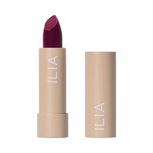 ILIA - Color Block Lipstick | Non-Toxic, Vegan, Cruelty-Free, Hydrating + Long Lasting, No Budge Color with Full Coverage (Ultra (Violet Violet With Cool Undertones), 0.14 oz | 4 g)