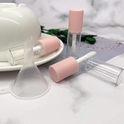 Pink lip gloss tubes with wand empty bottles gloss