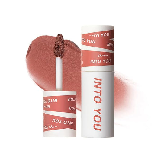 INTO YOU Matte Lipstick for Women, Matte Red Lipstick Long Lasting, Multi-Purpose for Lips and Cheek, Non-Stick Cup Not Fade Lip Stain Makeup Cosmetics Official Directly (EM19)
