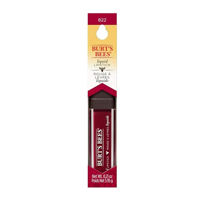 Burt's Bees 100% Natural Glossy Liquid Lipstick, Garnet Glossy