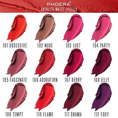Phoera ABSOLUTE VELVET MATTE LIPSTICK LONG LASTING WATERPROOF LONG