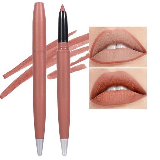 Matt Nude Lipstick Lipliner Lip Crayons Pack Set,Velvet Moisture Smooth Matte Lipstick Pencils,Waterproof&Waterlasting, (05, Pack of 1)