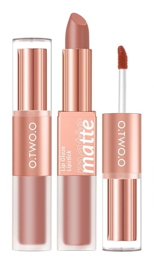 2-in-1 Matte Lip Gloss & Lipstick - Waterproof, Gloss