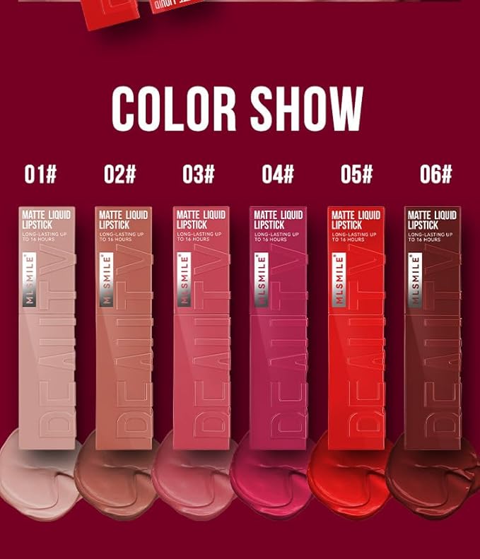 Matte Liquid Lipstick, Matte Velvet Lip Gloss, High Gloss,