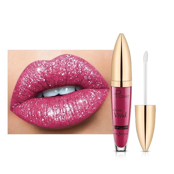 Popular Pudayier matte pearl lip gloss non-stick cup lip glaze coloring liquid lipstick lip honey (02)