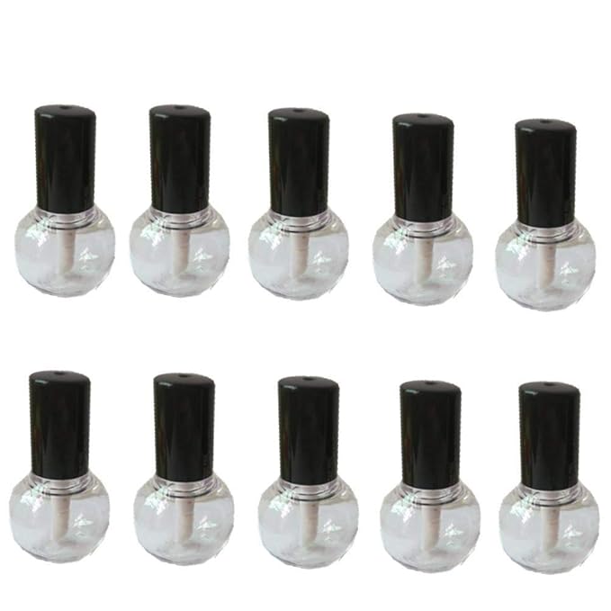 20pcs 5ml Empty Plastic Lip Gloss Tube Refillable Lipstick Containers with Brush Wand Best for Lip Gloss Lipstick Beauty DIY Accessories Decorations