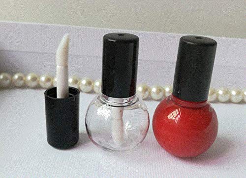 20pcs 5ml Empty Plastic Lip Gloss Tube Refillable Lipstick Containers with Brush Wand Best for Lip Gloss Lipstick Beauty DIY Accessories Decorations