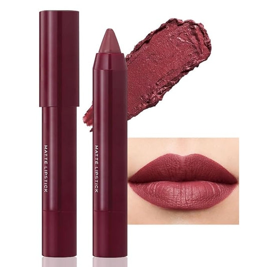 BINGBRUSH Crayon Matte Longwear Lipstick Pack Set,Moisture Sm