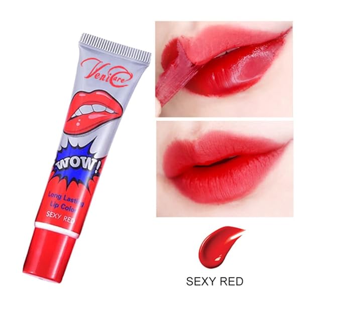 6 Colors Tattoo Magic Color Peel Off Mask Tint Long Lasting Waterproof Lip Gloss