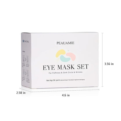 Under Eye Patches Gold and Hyaluronic Acid for puffy eyes,Rose Eye Masks for Dark Circles and Puffiness skin care Smooth Wrinkles products 30 Pairs