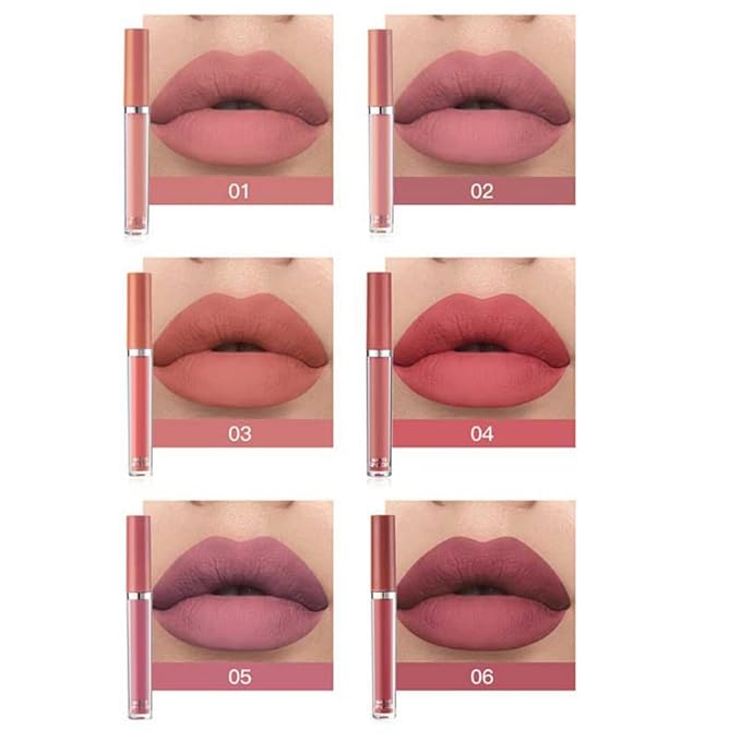 Matte Liquid Lipstick Set, Long Lasting Non-Stick Cup Long