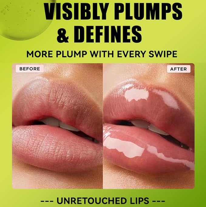 4 Colors Lip Oil Lip Glaze, Big Brush Head Hydrating Lip Glow Oil, Shiny Transparent Lip Gloss Plumping, Smooth Glossy Finish Clear Tint Shiny and Vegan, Moisturizing Non-Sticky Formula