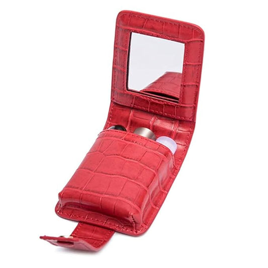 Makeup Lipstick Case with Mirror, for Outside Mini Bag