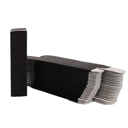 COSIDEA 50 PCS Empty Matte black Lip Gloss Boxes W22 xW22 xH92mm /0.87 * 0.87 * 3.62 inch, Cosmetic Perfume/Mascara Box Packaging for Small Business Wholesale, small Kraft Paper Box