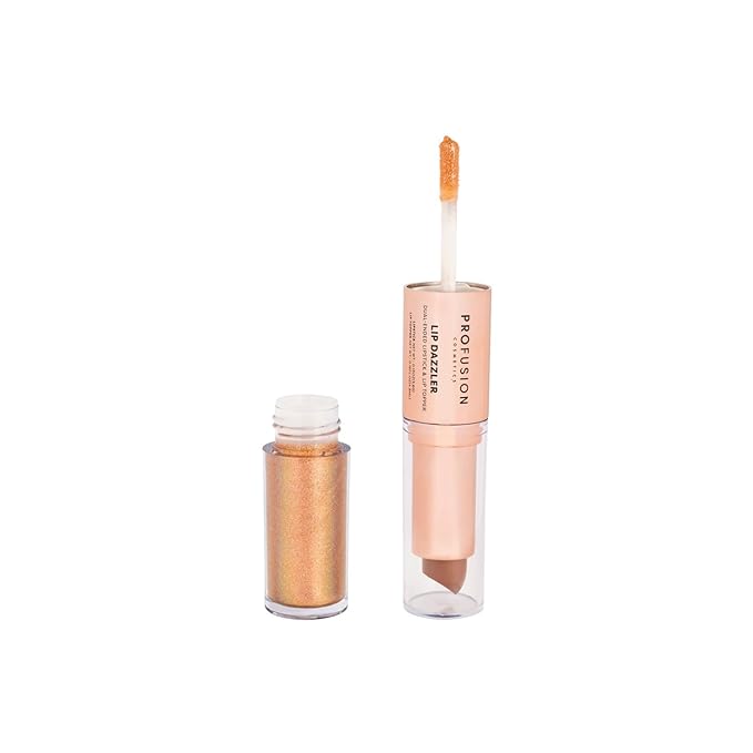 Profusion Cosmetics Lip Dazzlers Lipstick, Get Attractive Lips with Glamour Shine Dual Ended Lip Dazzler, Make Your Lips Pop With Shimmer Matte Makeup Tools (Perfect Sparkle)