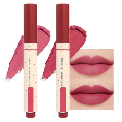 4 Colors Matt Nude Lipstick Lipliner Lip Crayons Pencils,Waterproof&Waterlasting,(5#6#)