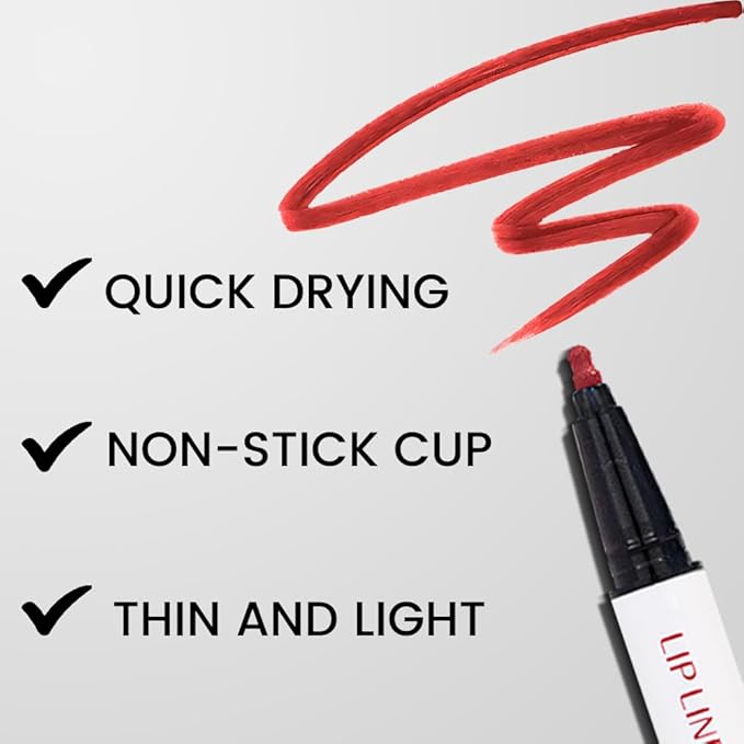 AMY'S DIARY Red Matte Lip Tint Stain Pen,Versatile Pen,Long