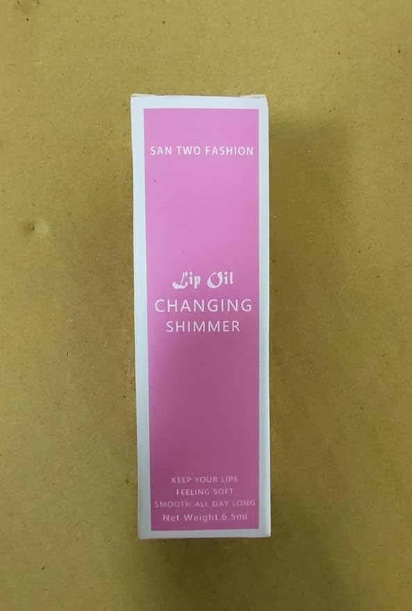 Color Changing Lip Oil PH，Warm Change Glitter Lip Gloss，Magic Big Brush Color Changing Lip Oil，Long Lasting Nourishing Lip Glow Oil Non-sticky Primer Lip Tint