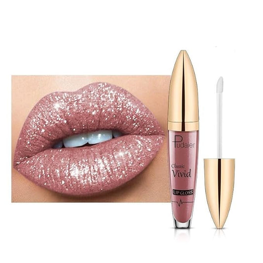 Popular Pudayier matte pearl lip gloss non-stick cup lip glaze coloring liquid lipstick lip honey (07)