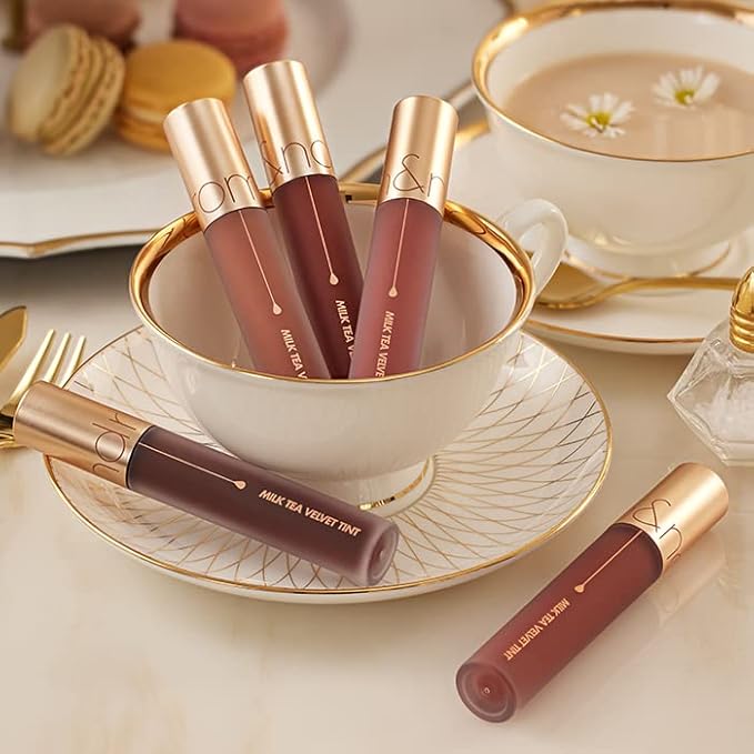 rom&nd MILK TEA VELVET TINT |MLBB|matte liquid lipstick| |MLBB|matte