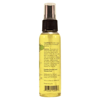 2 fl oz 100% All Natural Avocado Oil - Premium Quality Cold Pressed Carrier Oil for Aromatherapy, Massage and Moisturizing Skin