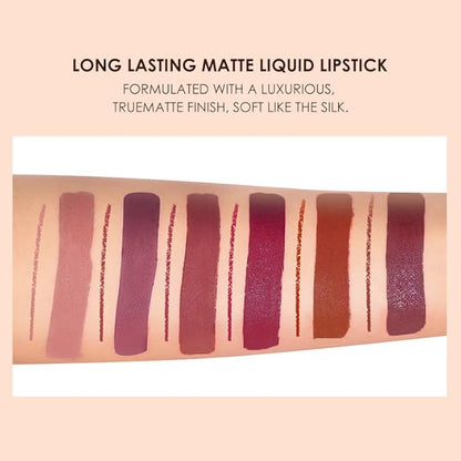 BONNIE CHOICE 12Pcs Matte Liquid Lipstick + Lip Matching