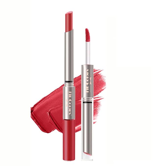 Matte Lipstick Lip Gloss Double-headed Nude Velvet Multicolor Gloss