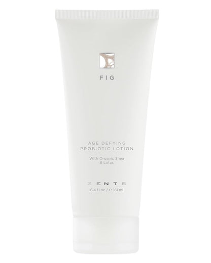 Zents Age-Defying Probiotic Body & Hand Lotion (Fig) | Moisturizing Lotion with Hyaluronic Acid & Organic Shea Butter | Nourishes & Hydrates Skin | 6.4 fl oz