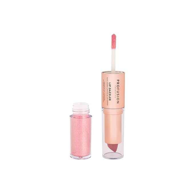 Profusion Cosmetics Lip Dazzlers Lipstick, Get Attractive Lips with Glamour Shine Dual Ended Lip Dazzler, Make Your Lips Pop With Shimmer Matte Makeup Tools (Lovely Sparkle)